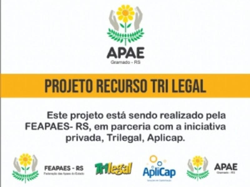 APAE Gramado é contemplada no projeto "Recurso Tri Legal"